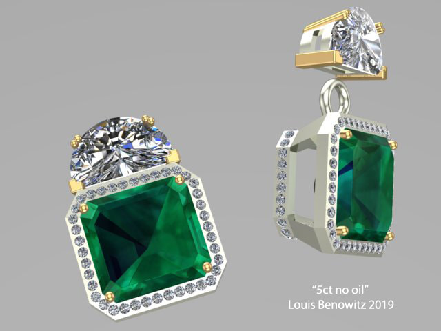amazing emerald and diamond earrings